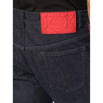 Ferragamo Gancini-Patch Straight-Leg Jeans
