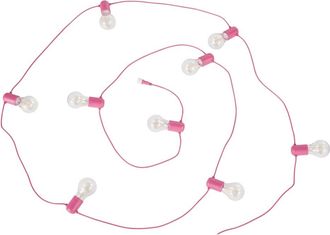 Maisons du monde Guirnalda de luces de exterior rosa con 10 LEDs de 830 cm