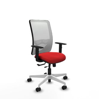 Piqueras y Crespo Silla De Oficina Piqueras Y Crespo Zulema Roja Ruedas Nylon