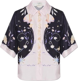 Forte_Forte Silk Shirt - Dames - Overhemden - Zwart - L - Overhemden