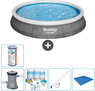 Bestway Piscina Bestway Fast Set Redonda - 396x84 Cm - 8-piezas S21447