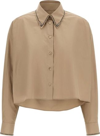 Fabiana Filippi Dames, Blouses & Shirts, Beige, Maat: XS