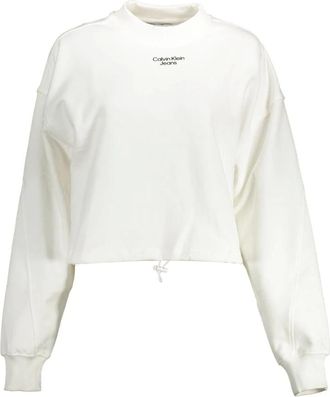 Calvin Klein Dames, Sweatshirts & Hoodies, Wit, Maat: 2XL