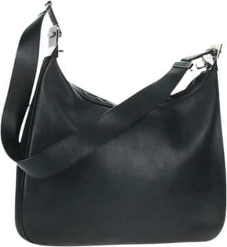 Gucci Pre-owned Shoulder Bags, female, Black, Size: ONE SIZE Pre-owned Leather Shoulder Bag
