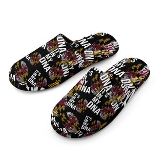 Generic Its In My DNA Maryland Flag Mens Cozy Memory Foam Slippers Warm Cotton House Shoes Comfy Slipper for Indoor Outdoor