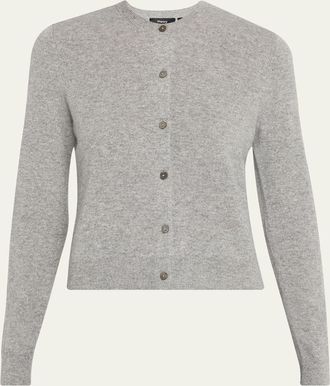 Theory Cashmere Cropped Cardigan Sweater
