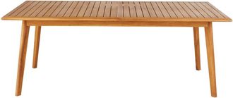 Maisons du monde Mesa de jard&iacute;n extensible de madera de teca para 8/12 personas L. 200/260