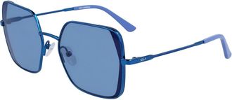 Karl Lagerfeld KL340S 400 Mens Sunglasses Blue Size 56