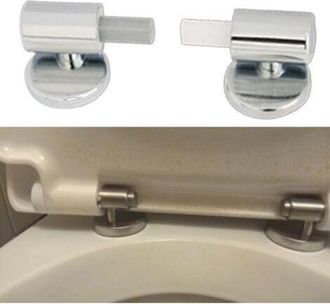 OEM Juego De 2 Kits De Fijaci&oacute;n Para Asientos De Inodoro Tradicionales Y Contempor&aacute;neos Con Cierre Suave, Bisagras De Liberaci&oacute;n R&aacute;pida Y Bisagras De Fija