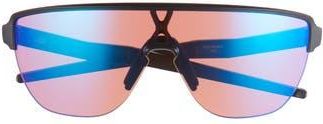 Oakley Corridor 42mm Semirimless Prizm Shield Sunglasses in Shiny Black at Nordstrom Rack