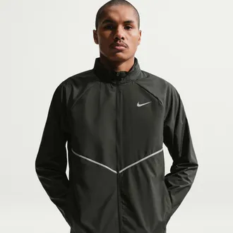 Nike Mens Miler Repel UV Protection Running Jacket in Black | IF2369-010