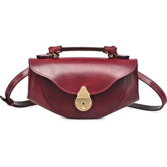 OLD TREND Azalea Genuine Leather Vintage Everyday Crossbody in Maroon at Nordstrom