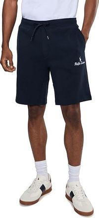 Polo Ralph Lauren 9-Inch Logo Double-Knit Shorts Mens Shorts Aviator Navy : 2XL 9, Cotton/Polyester