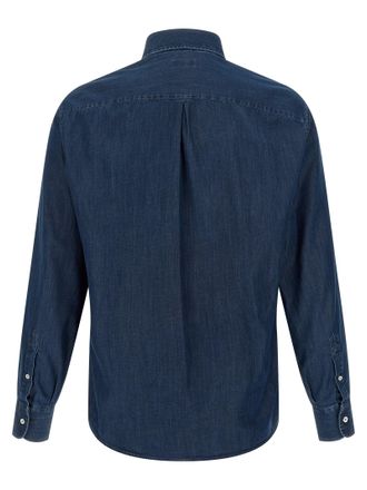 Brunello Cucinelli Cotton Denim Shirt - Blue