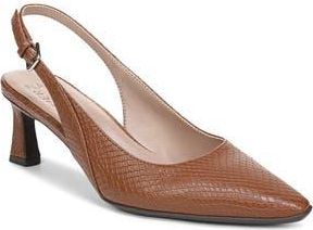 Naturalizer Tansy Slingback Pump in Walnut Brown Snake Print at Nordstrom Rack, Size 9.5