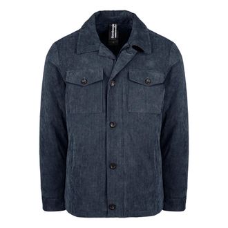 Bomboogie Shacket Velluto - Jackets - Hombre - Azul - 2XL