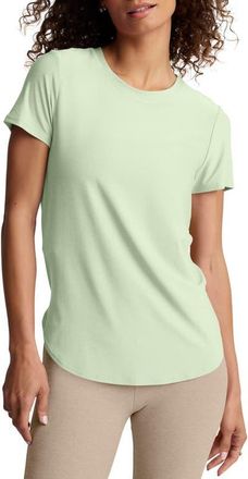 Beyond Yoga On the Down Low T-Shirt in Airy Green Heather at Nordstrom, Size X-Small
