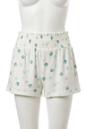 Z Supply Dawn Clover Shorts In Vanilla Ice