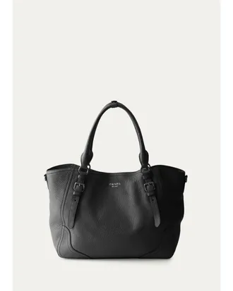 Prada Cervo Large Grain Leather Tote Bag