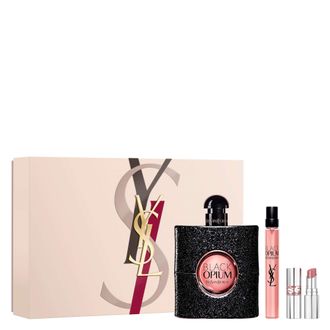 Saint Laurent Womens Black Opium Eau de Parfum Gift Set for Women - One Size