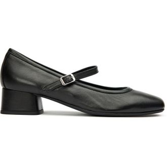 Reqins Womens Kelly Shoes - Black Leather - Size UK 5