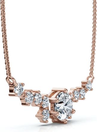 Pompeii3 1Ct Twilight Diamond Necklace 14k Gold Lab Grown EF/VS