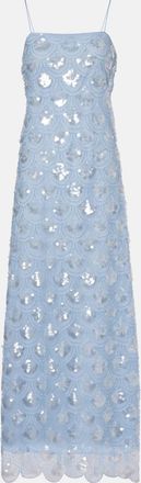 Rotate Abito lungo con paillettes