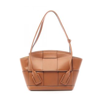 Bottega Veneta Brown Leather Handbag Tote Bag (Pre-Owned)