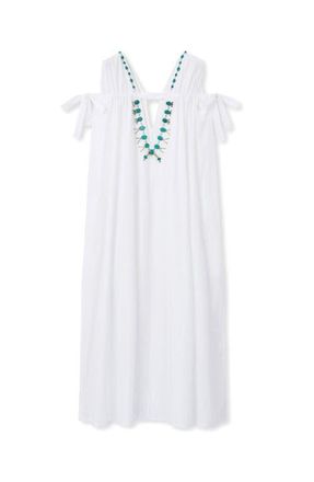 Fortela Afef Deep V-Neck Dress in Ecru at Nordstrom, Size 40 Eu