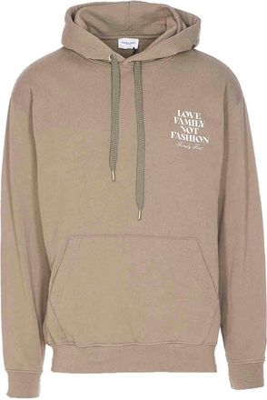 Family Fir$t Milano Green Hoodie Print Logo On The Front