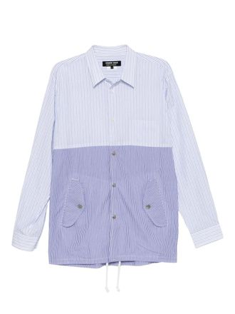 Comme Des Gar&ccedil;ons striped shirt - men - Cotton - M - Blue