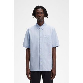Fred Perry Heren Korte Mouwen Oxford Shirt