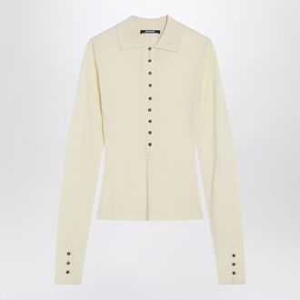 Jacquemus Light Yellow Wool Polo