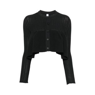 CFCL Cfcl, Truien & Vesten, Dames, Zwart, L, Polyester, Pottery Bust Flare Cardigan