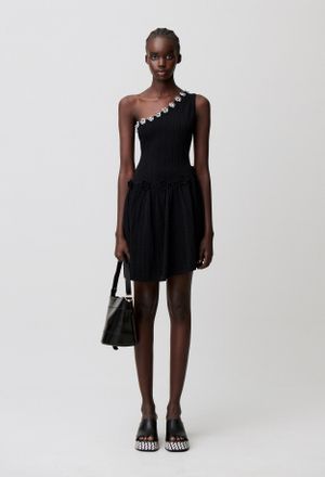 Claudie Pierlot Robe maille fleurs crochet