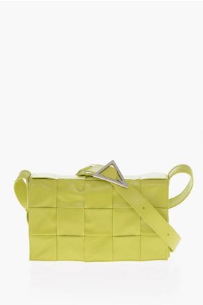 Bottega Veneta Borsa a Tracolla MEDIUM CASSETTE in Pelle Intrecciata a Tint taglia Un
