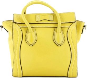 Celine Luggage Bag Grainy Leather Nano crossbody bag - Geel