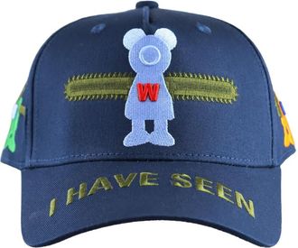 Walter Van Beirendonck Cappello da baseball I Have Seen The Future - Blu