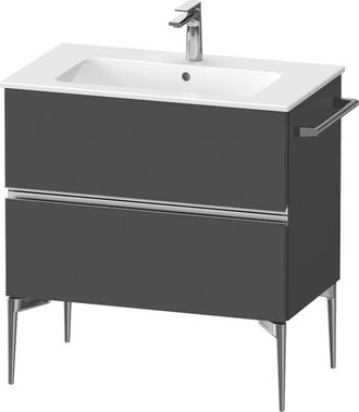 Duravit Duravit - Sivida Mueble Bajo Lavabo, 2 Cajones, Tirador Cromado