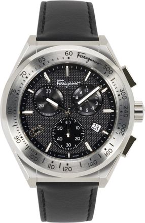 Ferragamo Ferragamo Chrono Sport Leather Watch