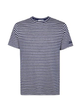 MC2 Saint Barth Stripes Linen T-Shirt
