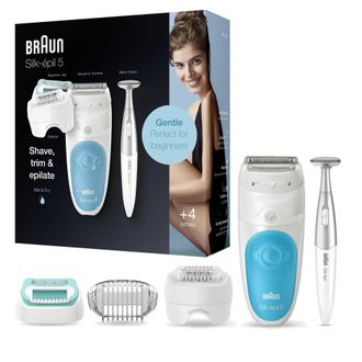 Braun Silk-&eacute;pil 5 Wet&dry Blanco Turquesa Depiladora