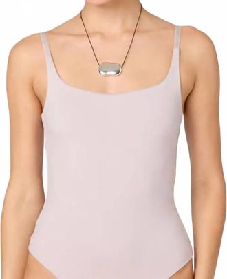 Astr Leikyn Square Neck Tank Bodysuit In Dusty Lavander