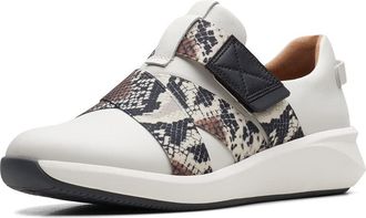 Clarks Un Rio Strap, Womens Low-Top Sneakers, Off White Lthr Snake Combi, 4 UK (37 EU)