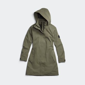 Canada Goose Cardero Rain Jacket Black Disc (Women, Smokey Sage, XS)