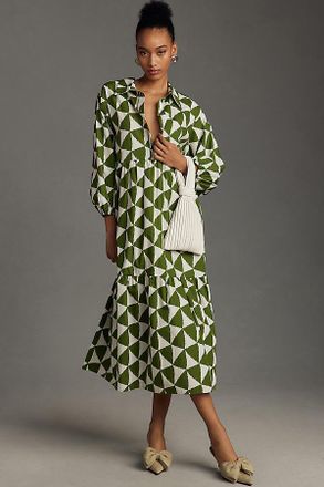 Maeve The Bettina Tiered Shirt Dress by Maeve