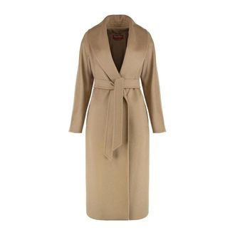 Max Mara Dames, Mantels, Bruin, Maat: XS Wol