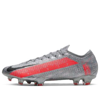 Nike Mercurial Vapor 13 Elite FG Metallic Grey Crimson AQ4176-906