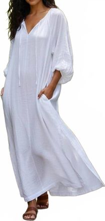 Starkx Trudy Dress In Gauze White