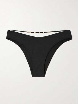 Eres Slip Bikini Cut-out Con Decorazioni Trésor Lava - Nero